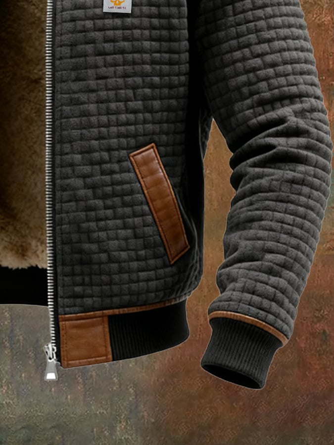 FLORIAN™ | STRUKTURJACKE MIT HOHEM KRAGEN