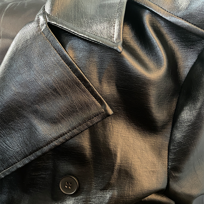 Knielanger, zweireihiger Trenchcoat für Herren