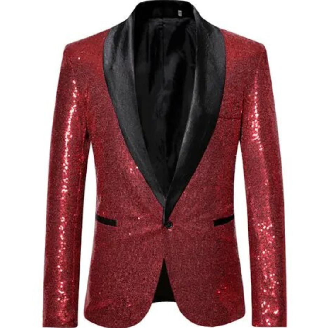 Glänzender Blazer für Herren