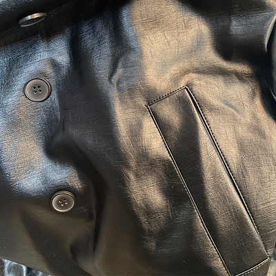 Knielanger, zweireihiger Trenchcoat für Herren