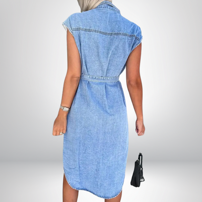 Freesia™ - Schickes Denim-Kleid