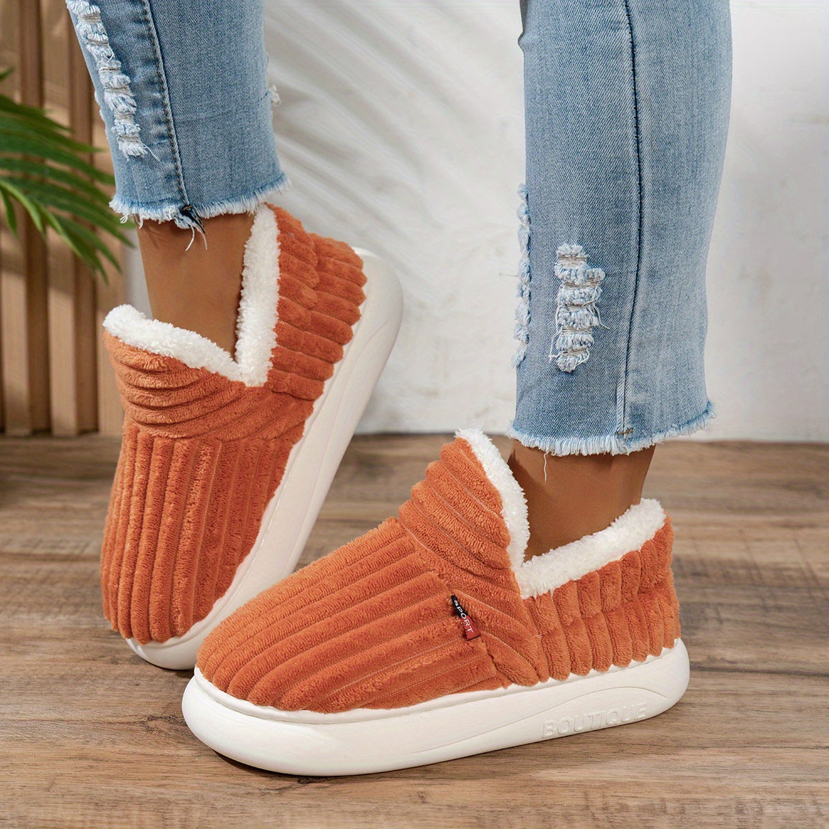 CozyStride | Plüsch-Hausschuhe