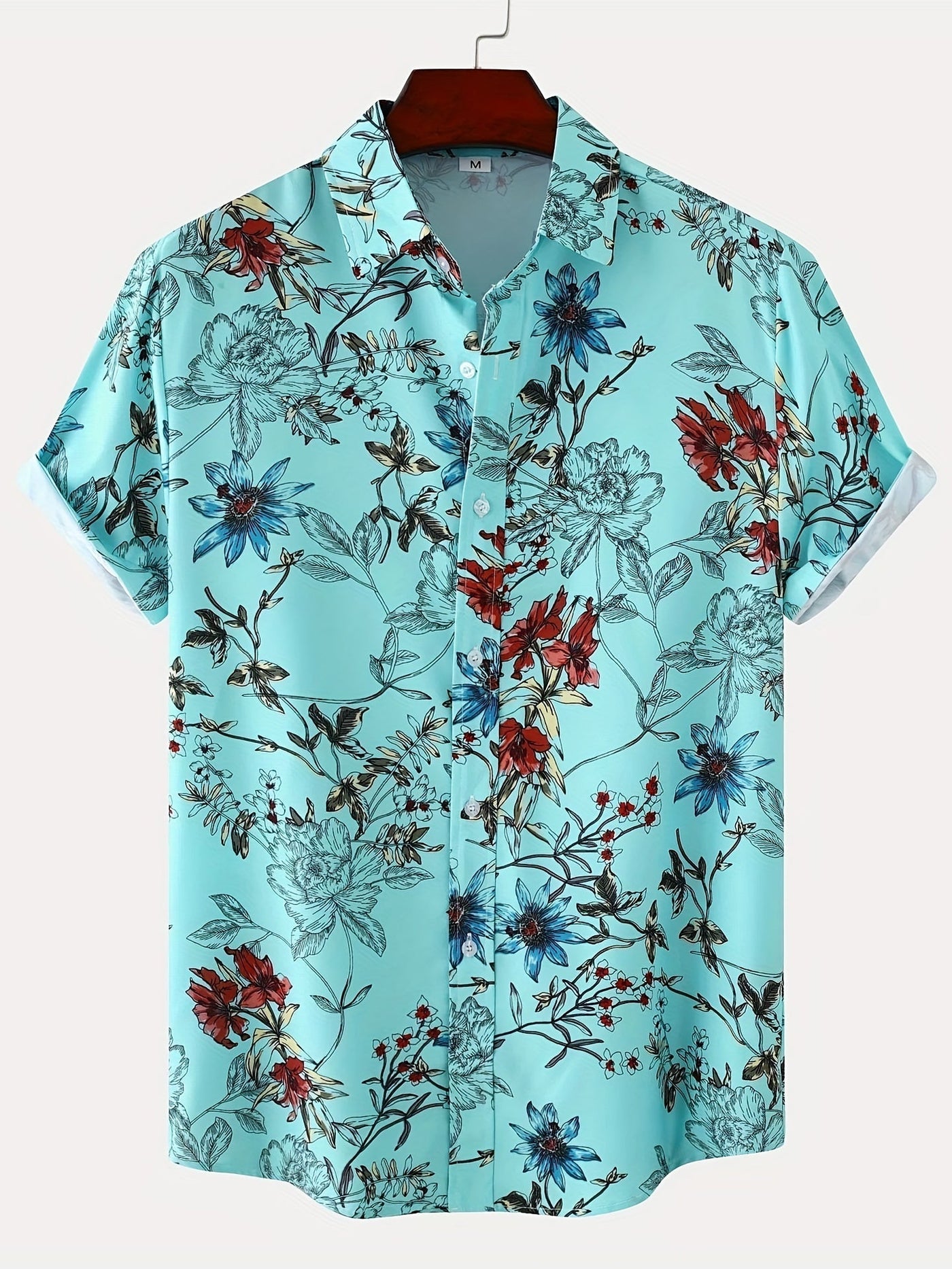 Herren Hemd mit Blumenmuster