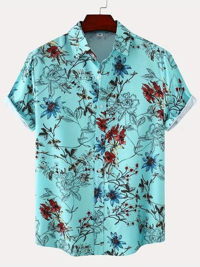 Herren Hemd mit Blumenmuster