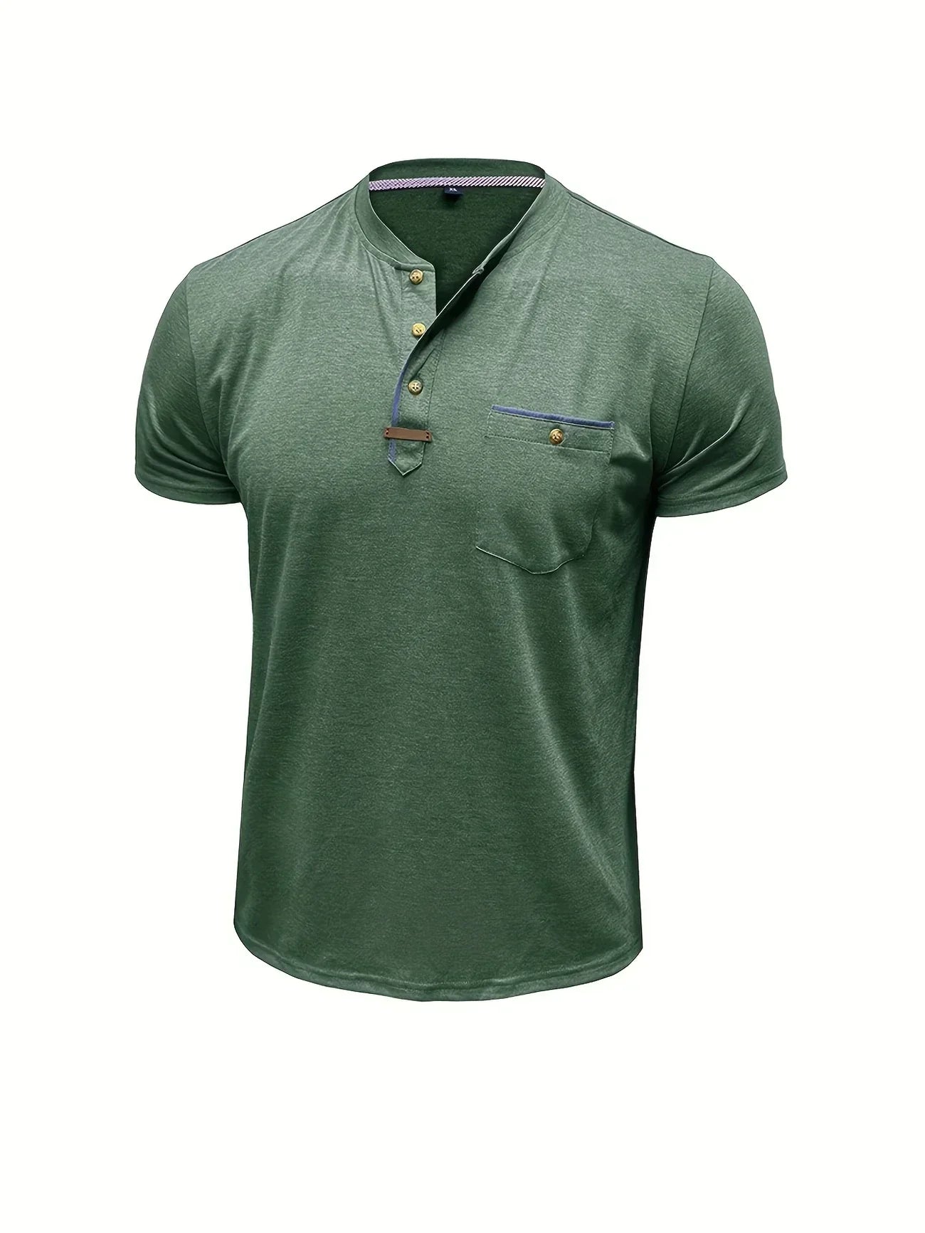 Weiches Basic T-Shirt mit Brusttasche für Herren