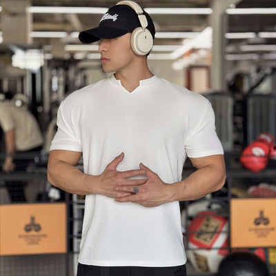 Herren Casual V-Ausschnitt T-Shirt