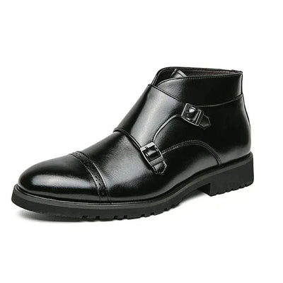 Parker | Kunstläder Doppel-Monk-strap Stiefel