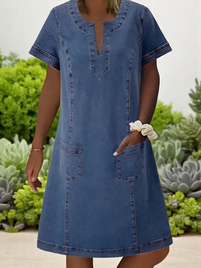 Faye™ - Weiches Denim-Kleid