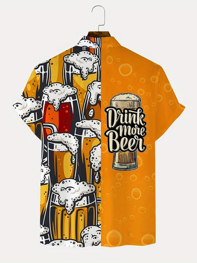 Oktoberfest-Bierdruck-Shirt für Herren